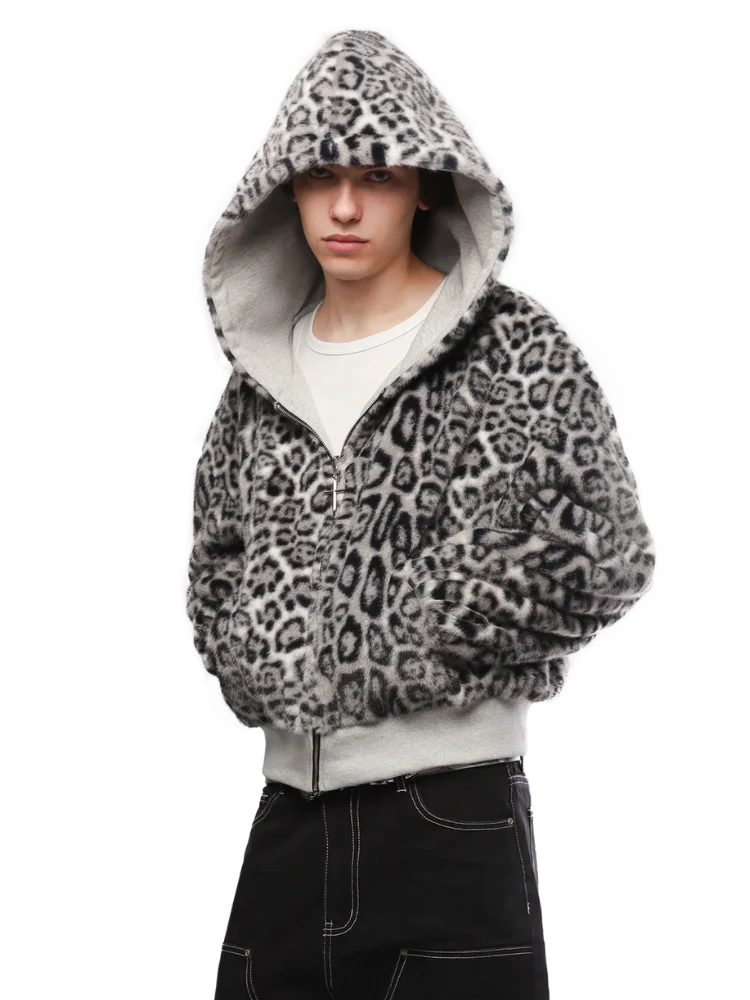 Ruchly™ Reversible Eco-Fur Zip Hoodie