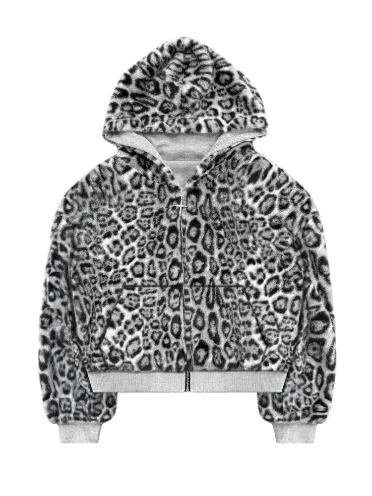 Ruchly™ Reversible Eco-Fur Zip Hoodie