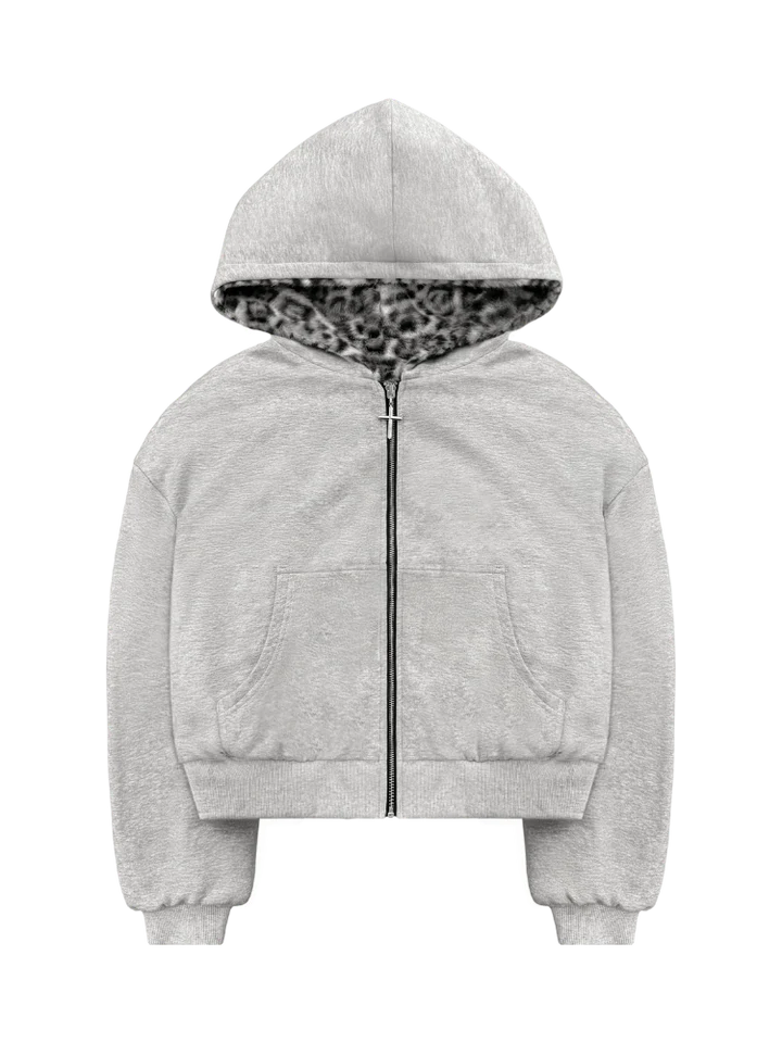 Ruchly™ Reversible Eco-Fur Zip Hoodie